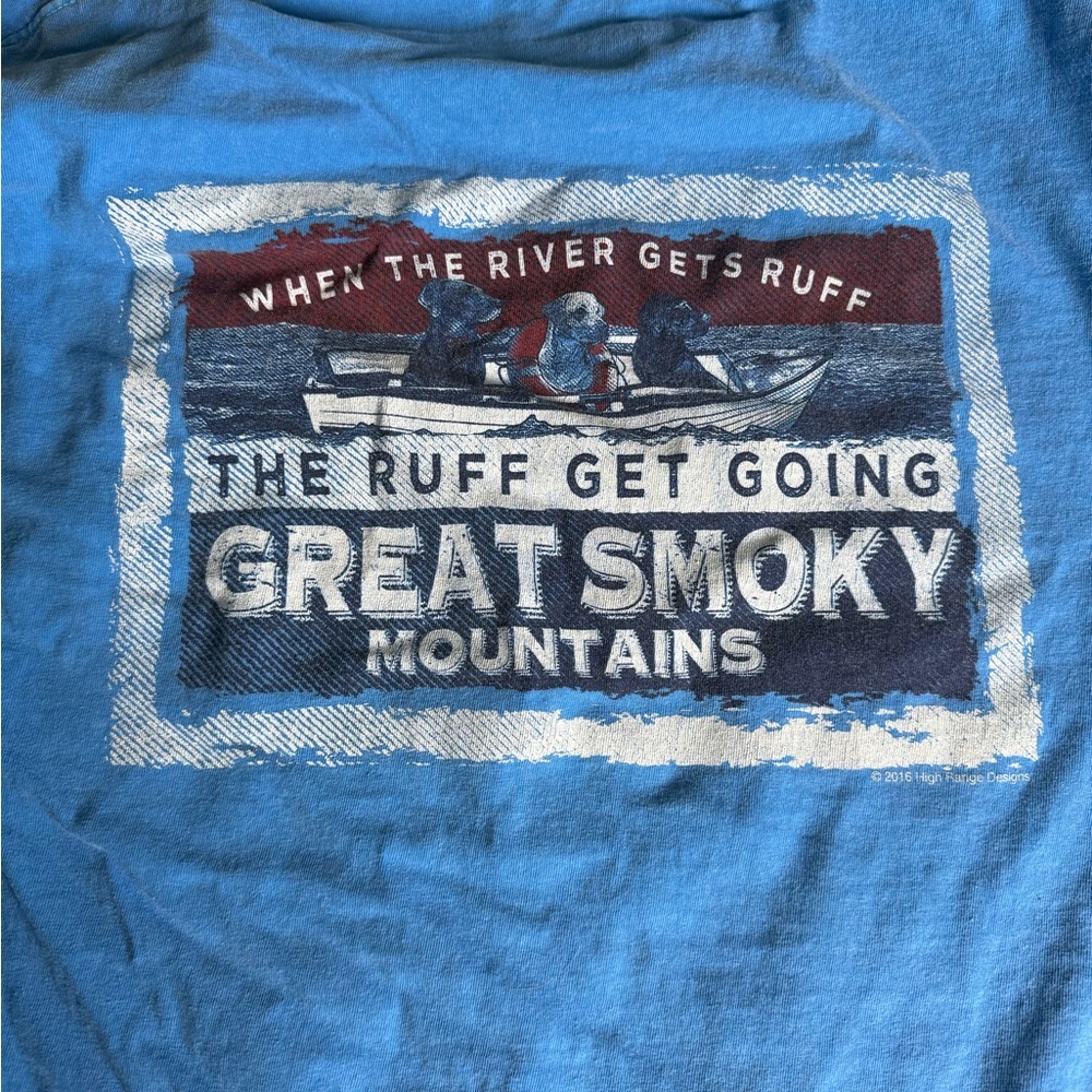 Great‎ Smoky Mountains Graphic Tee L- Blue
